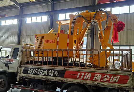 山东矿安重工自主研发生产的矿用液压挖掘机发货